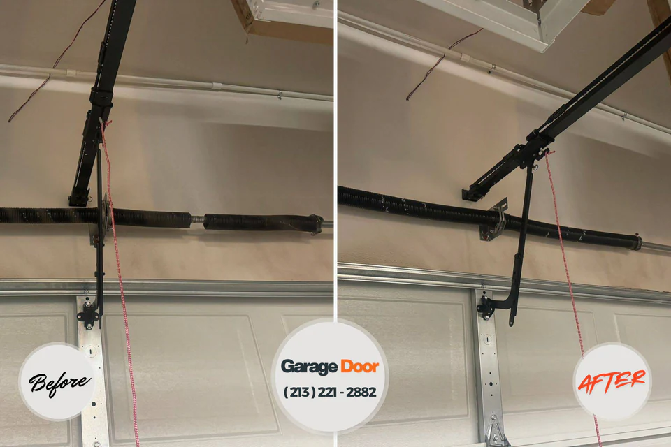 Before and after: Garage Door Installation & Replacement Big Rock, IL